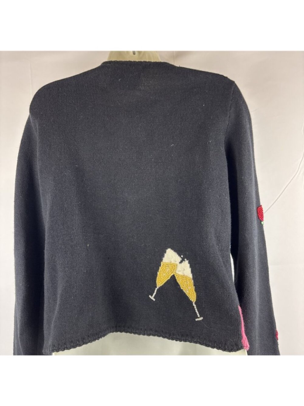 Vintage Michael Simon Women Size P/P Sweater Embroidered Beaded Fashion theme - Picture 8 of 11